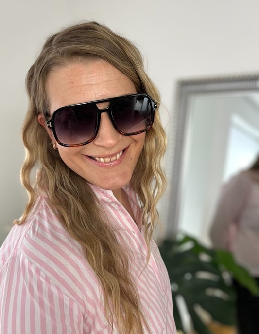 Eksklusive brun-graduerede solbriller 