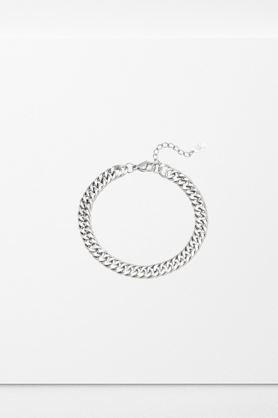 Sølvfarvet chunky kædearmbånd – Elvira armbånd fra SpohrCopenhagen